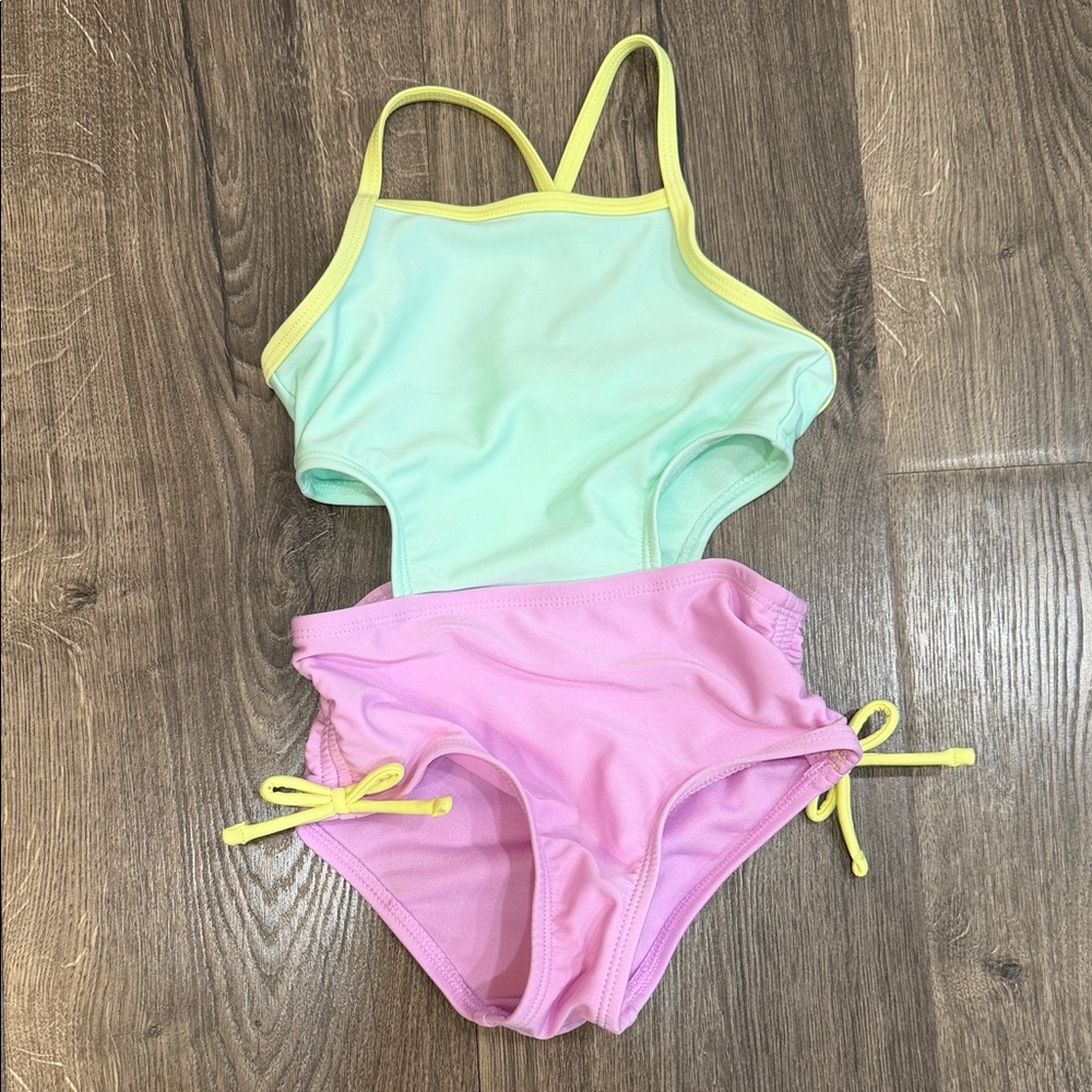 Cat & Jack Mint and Pink Kids Bikini